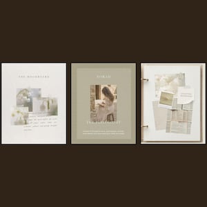 Cottagecore Instagram Vorlagen | Scrapbook Canva Vorlagen | Vintage Ästhetisches Social Media Kit Bild 11