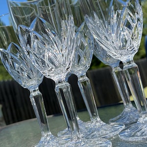3 Champagne Glasses 16cl Crystal Lalique France Model Barsac