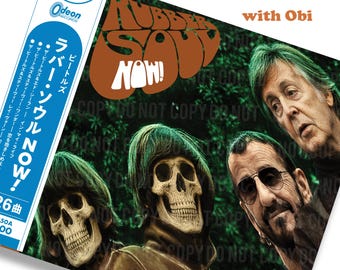 Beatles Rubber Soul NOW! CD med Obi, japansk radiosampler av Super Deluxe Edition
