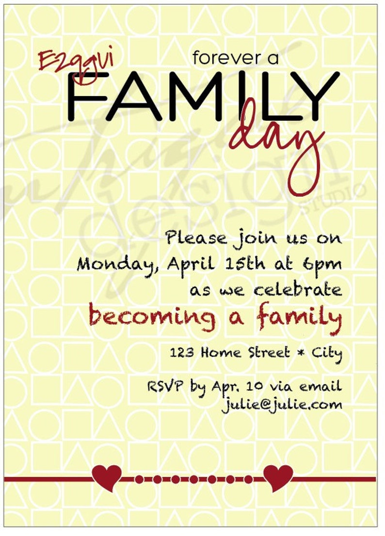 Gotcha Day / Family Day Party Printables | Etsy