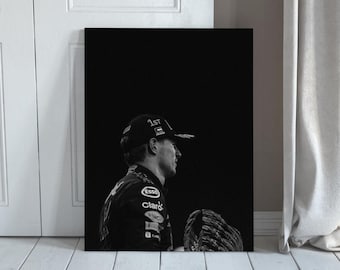 Max Verstappen F1 Portrait • Black & White Racing Art (Digital Print)Old Money Vintage Art