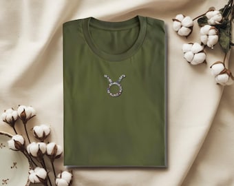 Taurus Zodiac Shirt | Botanical Zodiac Tee | Astrology Gift | Taurus Birthday Gift