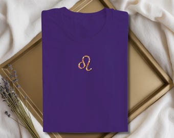 Leo Zodiac Shirt | Botanical Zodiac Tee | Astrology Gift | Leo Birthday Gift