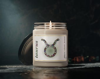 Taurus Floral Glyph Candle | Still Point Studio