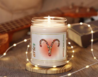 Aries Floral Glyph Candle | Still Point Studio