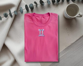 Gemini Zodiac Shirt | Botanical Zodiac Tee | Astrology Gift | Gemini Birthday Gift