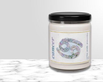 Cancer Floral Glyph Candle | Still Point Studio
