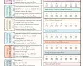 ADHD EDITABLE digital cleaning schedule checklist