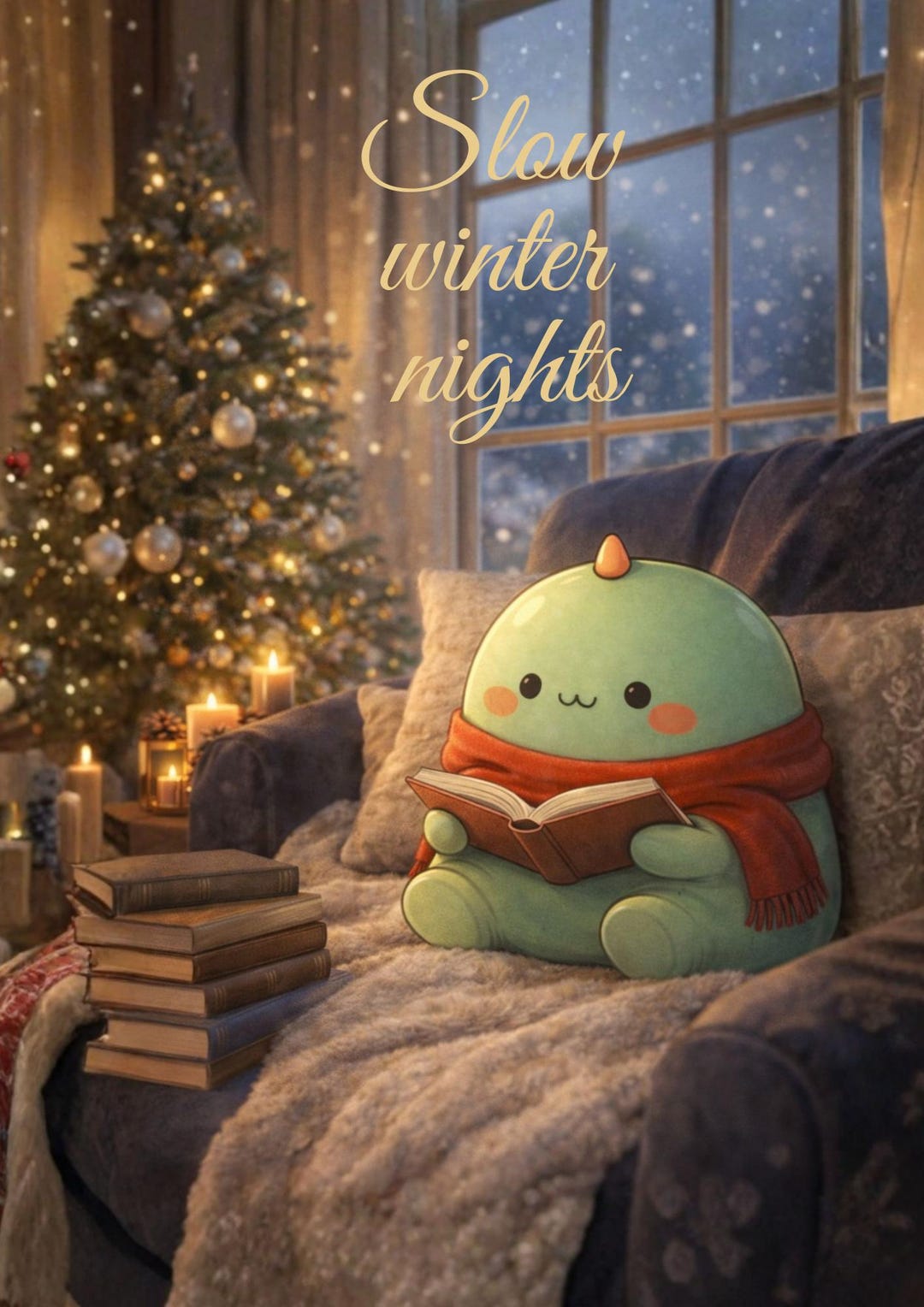 Cozy Christmas Lock Screen Wallpaper | Slow Winter Night | Digital ...