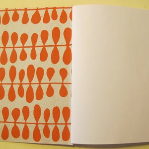 Giraffe Handmade Book: Orange and Black Coptic Notebook Journal image 4