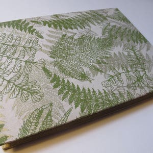 Instax Wedding Guest Book Large Green and Gold Greenery Leaf Fern Photo Album Photo Booth