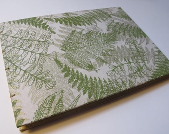 Instax Wedding Guest Book Large Green and Gold Greenery Leaf Fern Photo Album Photo Booth
