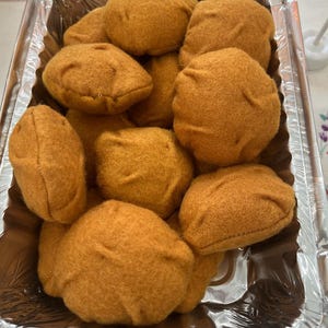 Felt Food, Pretend Play Toys, Chicken Nuggets (5 nuggets per order)