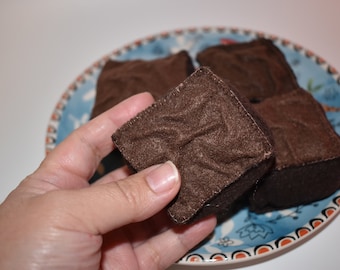 Felt Food Pretend Play Brownies - Select Quantity