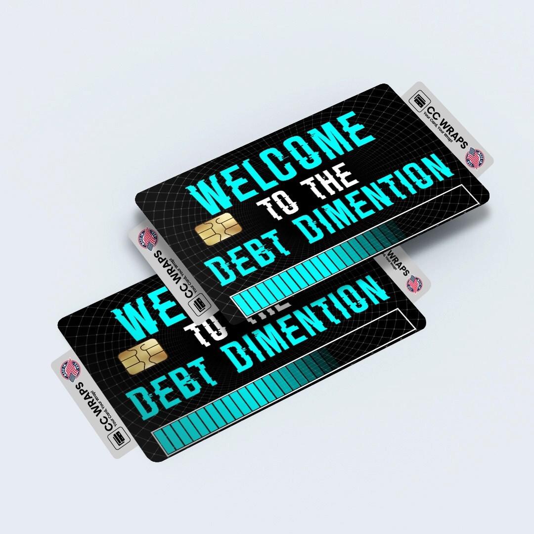 Technical Debt Sticker 2 Pack Debt Dimension Credit Debit Card Sticker Vinyl Decal Skin Funny ...