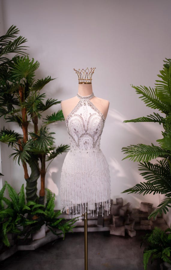 open lace back dress OSTTY