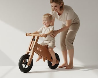 Wooden Balance Bike Plan PDF – DIY Toddler Bike Woodworking