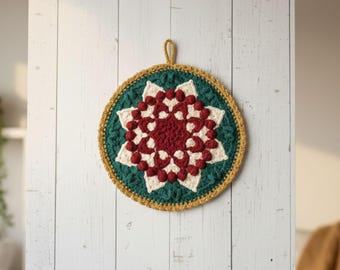 Festive Star Medallion Hanging Décor Crochet Pattern PDF