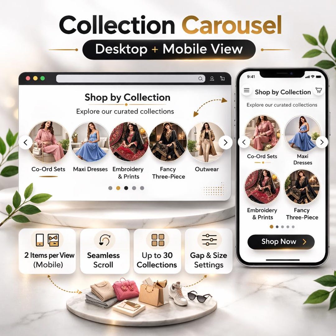 Shopify Collection Carousel Section | Seamless Marquee, Step Slider (OS ...