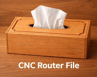 Wooden Tissue Box Template | CNC Laser Cut File, Woodworking Plan (Digital Download)