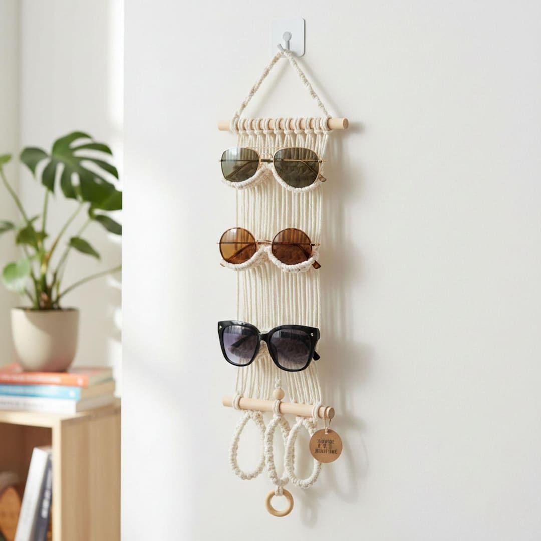 Vertical Pocket Wall Organizer Crochet Pattern PDF Hanging Storage With ...