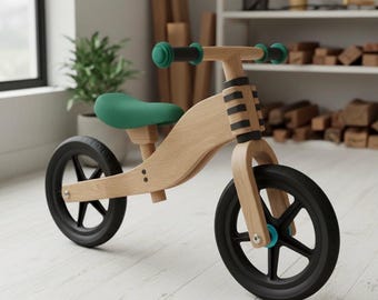DIY Wooden Balance Bike Plan – PDF | Eco Toy for Kids | Beginner Woodworking Project