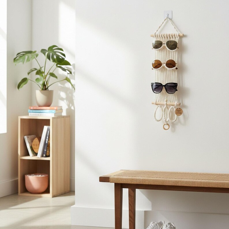 Vertical Pocket Wall Organizer Crochet Pattern PDF Hanging Storage With ...