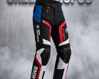 Pantalones de moto BMW Adventure / Equipación de moto de turismo para hombre / Pantalones de moto impermeables con protecciones CE / Regalo ideal para motociclistas ADV Dual Sport