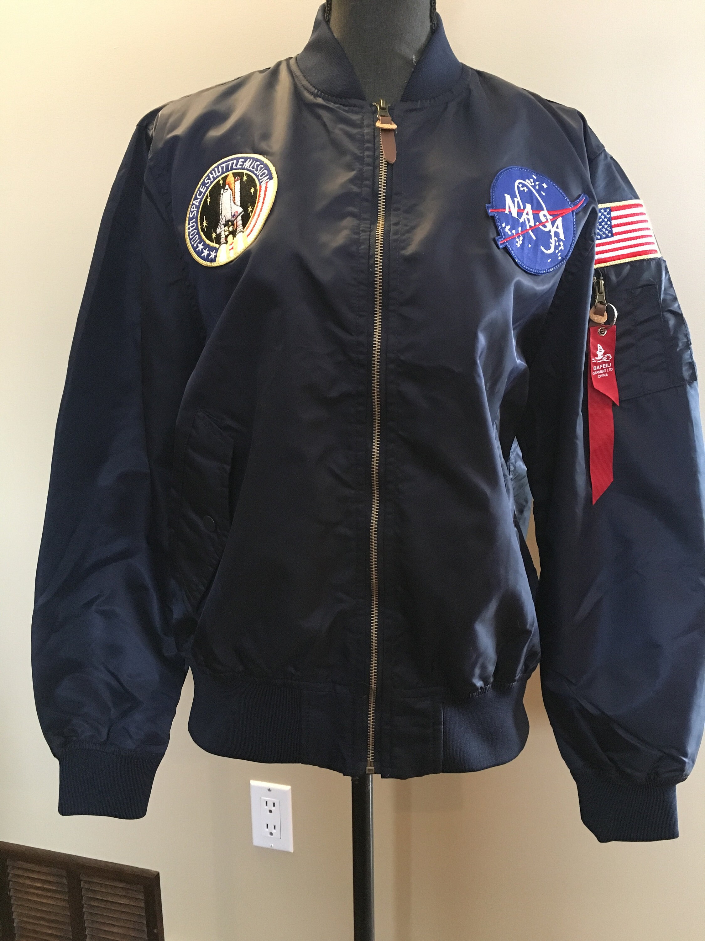 nasa worm logo jacket