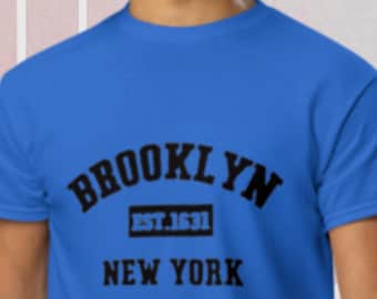 Brooklyn Est. 1631 New York T-Shirt: Moisture-Wicking Cotton Blend