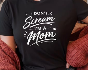 A funny t-shirt for mom (choose your own design). A t-shirt for a coffee-loving mom. A t-shirt for a cool moms' club. A gift for mom.
