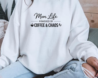 A fun sweatshirt for mom. Choose from designs like "Best Mom Ever," "Cool Moms Club," and 10 more. A great gift for mom.