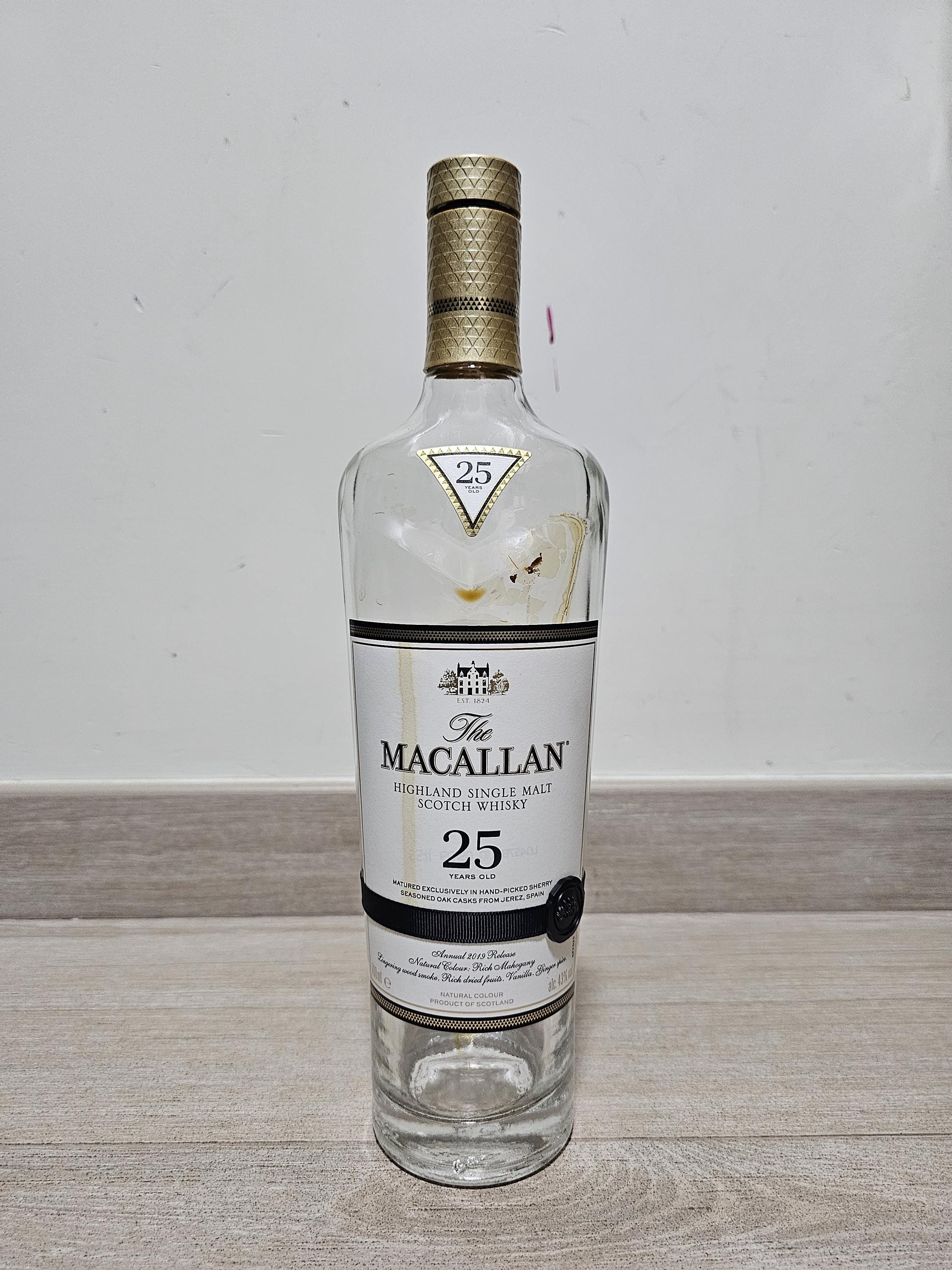 Macallan 25 Year Old Empty Bottle With Original Box｜authentic