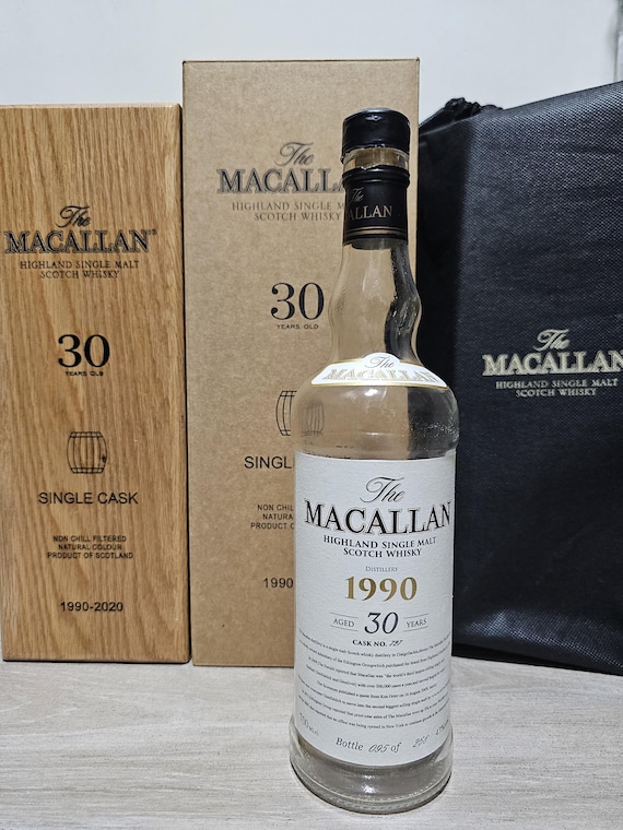 Macallan 30 Year Old Empty Bottle With Original Box｜authentic