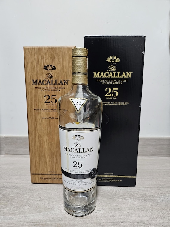 The Macallan 25 Years Old 空箱 Macallan 25 Year Old Empty Bottle With Original Box｜authentic