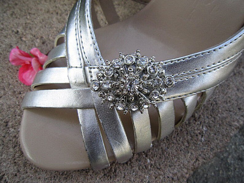 Bridal Rhinestone Shoe Clips Wedding Shoe Accessory SIMONE Etsy