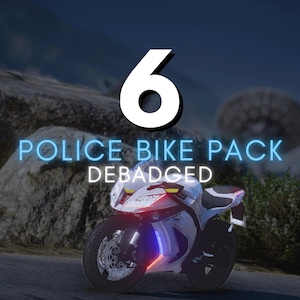 FiveM Police Bike Pack – 6 Debadged Bikes | Add‑On Resource | Optimized Textures & Drag‑and‑Drop