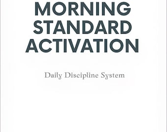 Aktywacja standardowa poranna — system codziennej dyscypliny