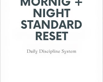 Pakiet Standardowy Rano + Noc | Rutyna Dyscypliny Tożsamości | OnePercentSystem