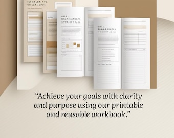 Zeszyt ćwiczeń do wyznaczania celów do druku | Jasność i planer działań (PDF)