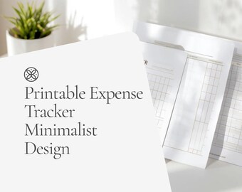 Rejestr wydatków do druku | Dzienny dziennik wydatków + tygodniowy i miesięczny rejestr budżetu | Planer finansowy | Pobieranie cyfrowe