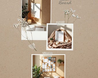 Szablon tablicy wizualizacji do druku | Arkusz celów rocznych | Minimalistyczny planer manifestacji | Pobieranie cyfrowe