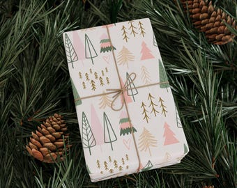 Christmas Gift Wrap Paper, Modern Holiday Wrapping Paper, Eco Friendly Recyclable Gift Wrap, Seasonal Gift Wrap, Boho Christmas Wrap paper