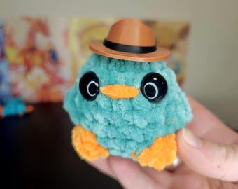 Agente secreto magnético Ornitorrinco - ¡Hecho a crochet!