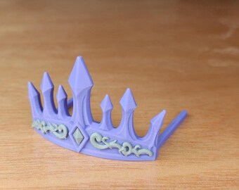 Purple Crown for Crochet Cat