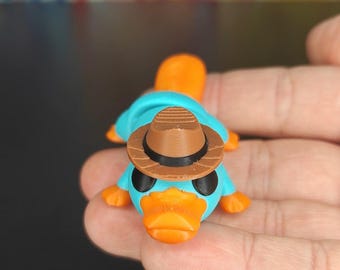 Magnetic Secret Agent Platypus - 3D Printed! - Etsy