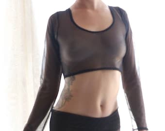 Gift-for Her, Black Mesh Shirt with Chaps Pants, Lingerie Sets, Black Shirting, Women Pant, Sleev Sleevs