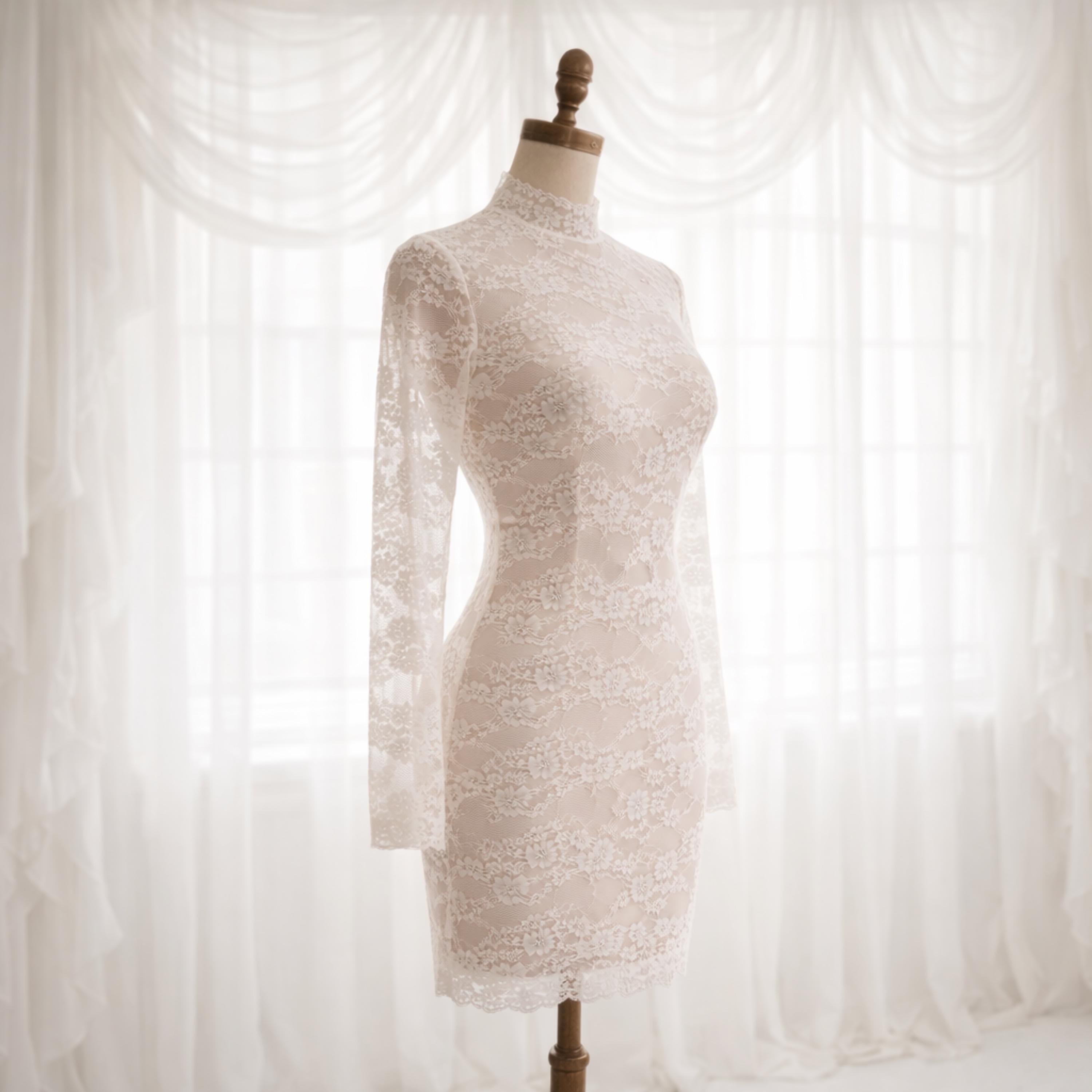 White See Through Dress, Sheer Clothing for Women, Lace Dresses Best  Christmas Gift - Etsy