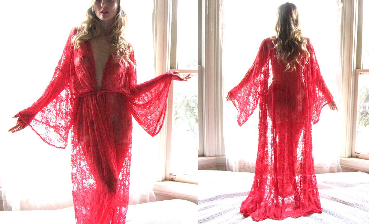 Sheer kimono shop dress