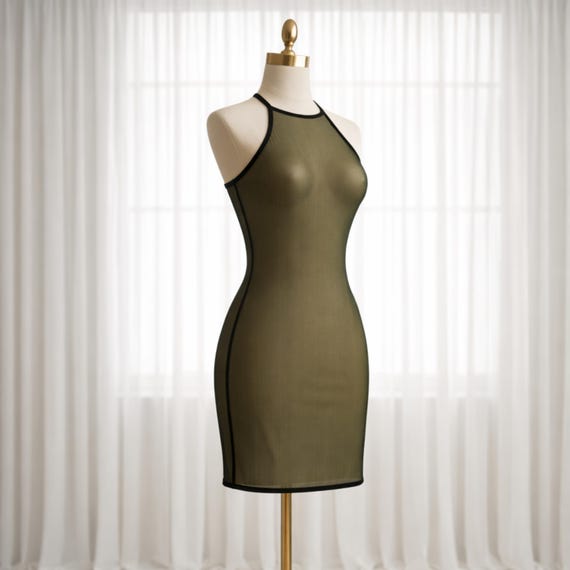 green lingerie dress Wyongtao Women Sleepwear Satin Silk Nightgown Babydoll Lingerie Dress Mini Slip Chemise Nightwear,Green S